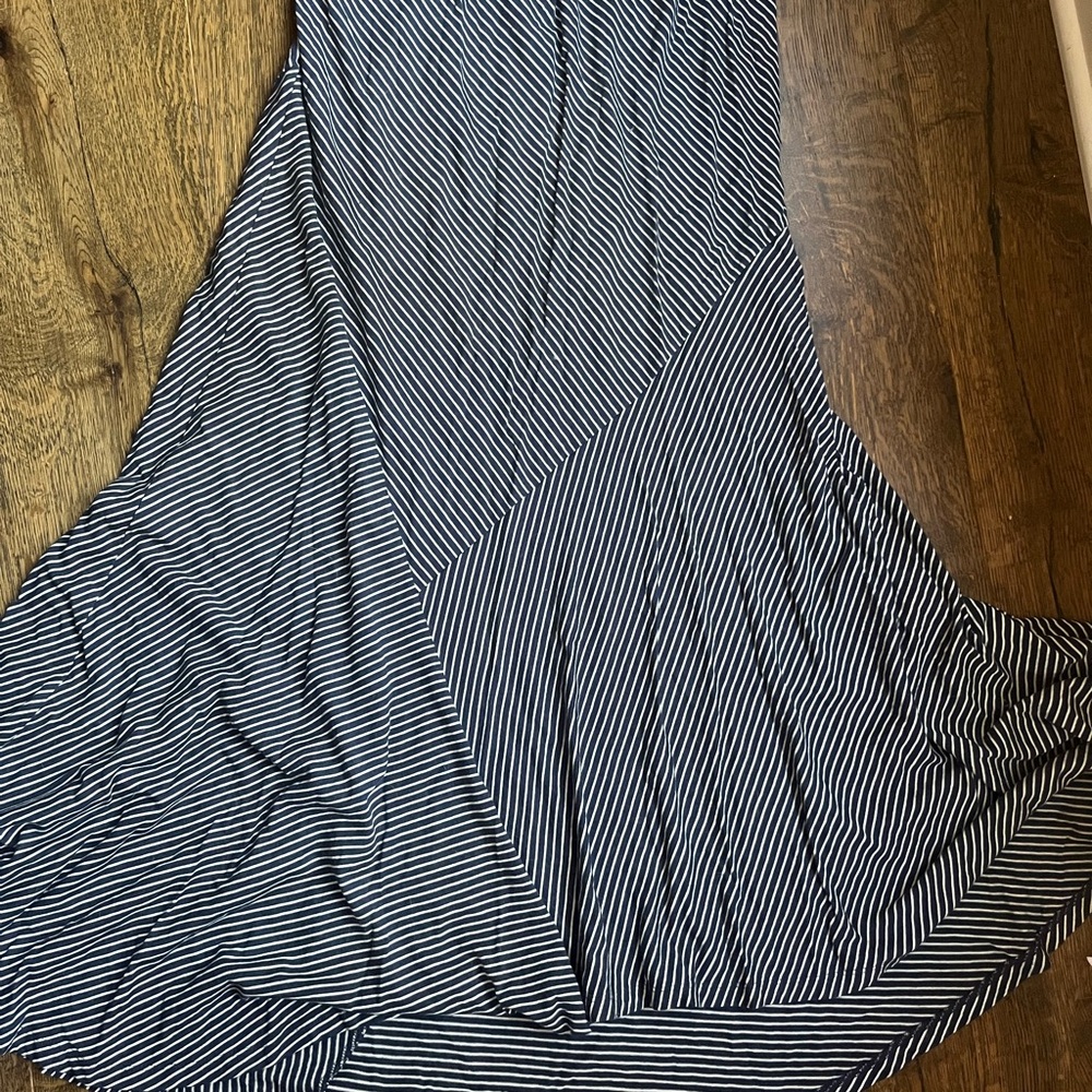 Polo Ralph Lauren Striped Blue and White Women's Skirt
